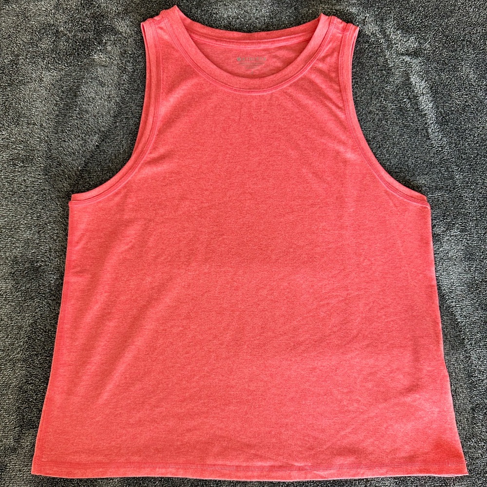 Athleta - Women's Coral Pink Uptempo Tank, Polyester/Spandex, Size Small